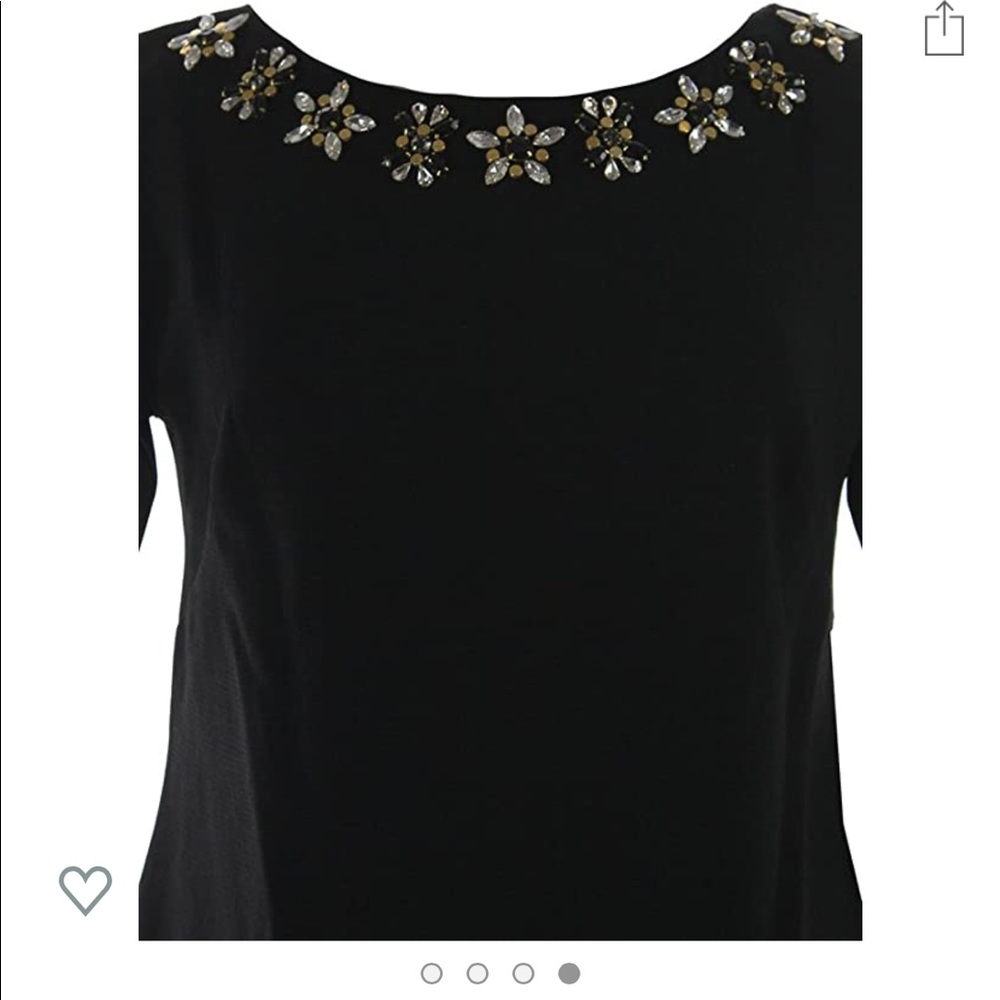 Vince Camuto shift dress with embellished neck - Picture 5 of 8